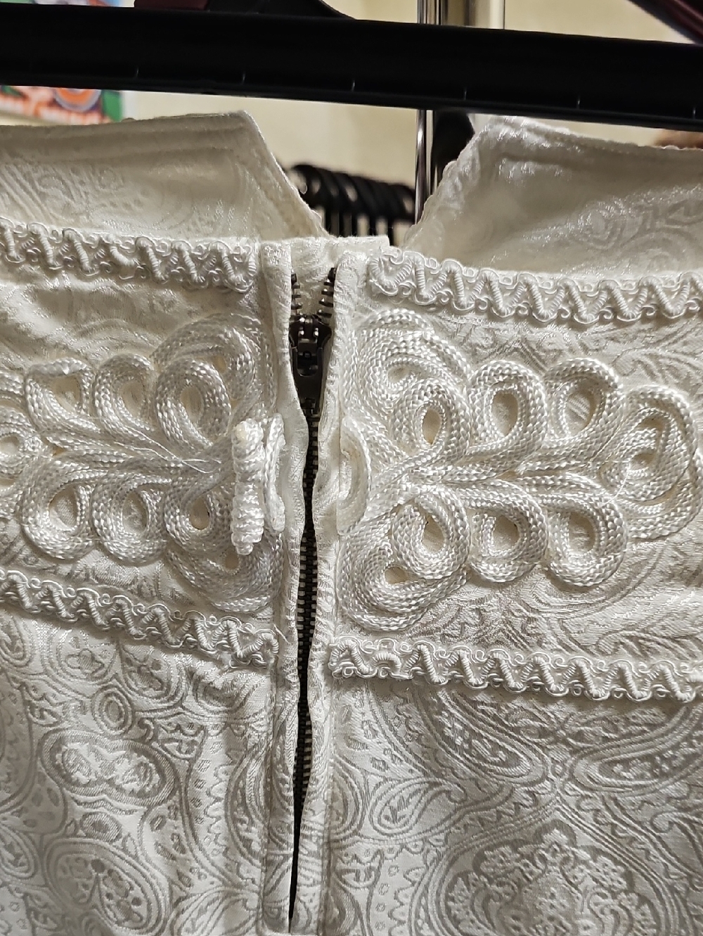 White Embroidered High-Waist Women's Jeans Newnwithout Tags - Picture 6 of 7
